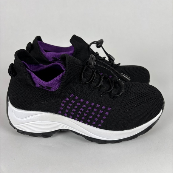 Comfort Wear Shoes - Comfort Wear Shoes, Black Purple size 39 Women 8.5 / Men 6.5